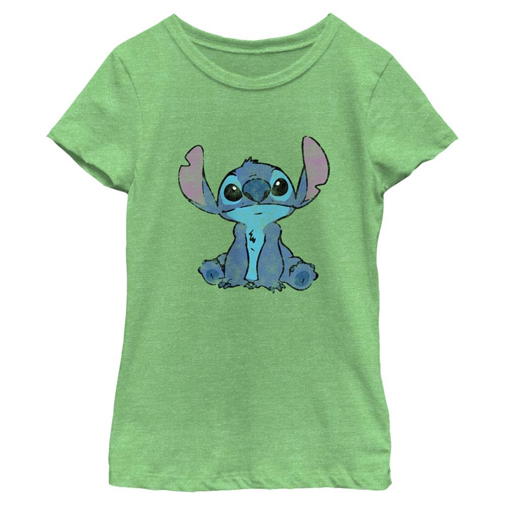 Disney Simply Lilo and Stitch Shirt for Girls, Solid Crew Tee