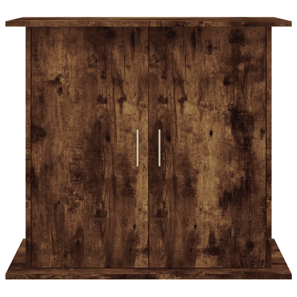 ZEYUAN Aquariumständer Räuchereiche 81x36x73 cm Holzwerkstoff, Aquarium Unterschrank, Aquarium Schrank, Aquariumschrank, Aquarium Tisch, Aquarium Stands 833604