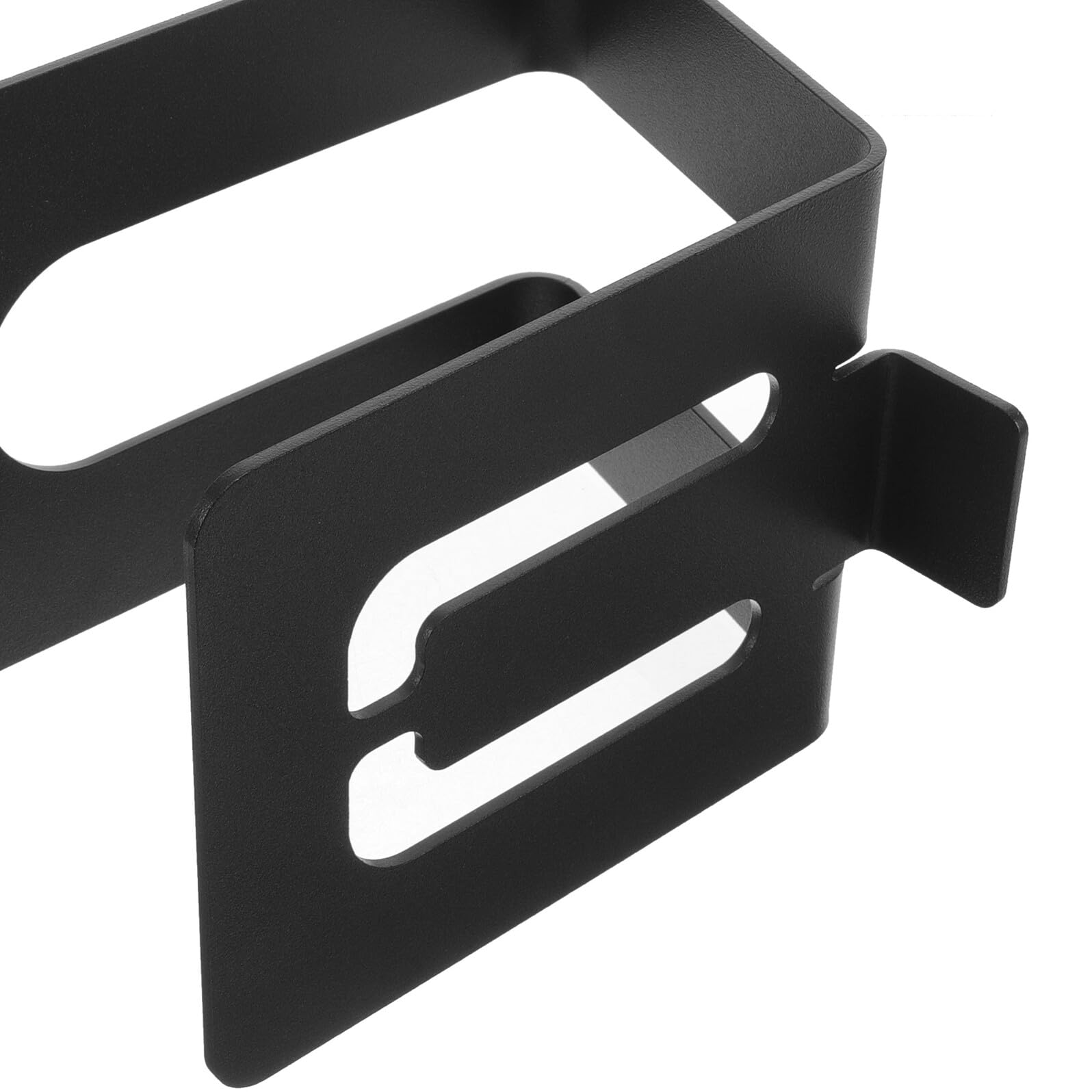 Mipcase Supporto Altoparlante da Tavolo in Metallo per Diffusori Acustici, Nero, 18.5X13X12.5 CM, Design Multiuso Fissaggio Stabile e Strumenti