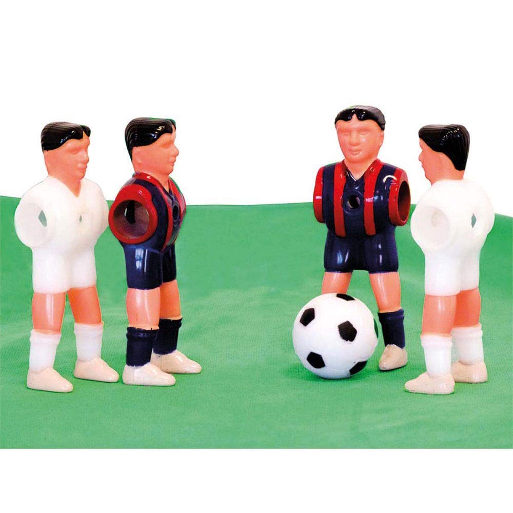 Jugador futbolines plástico pies Separados Madrid/Barcelona 22 Unidades