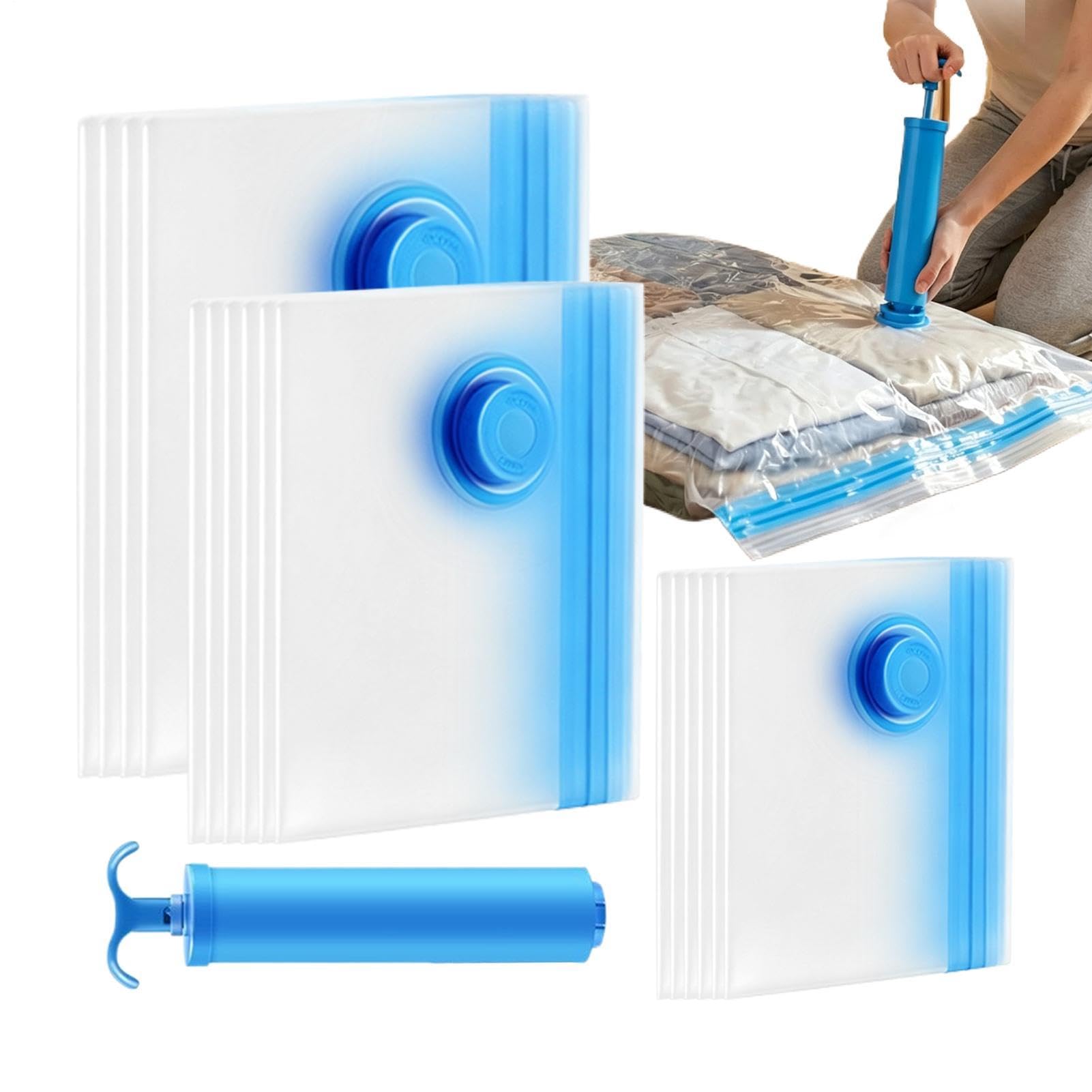 3-size Airtight Compression Space Saving Transparent, Reusable
