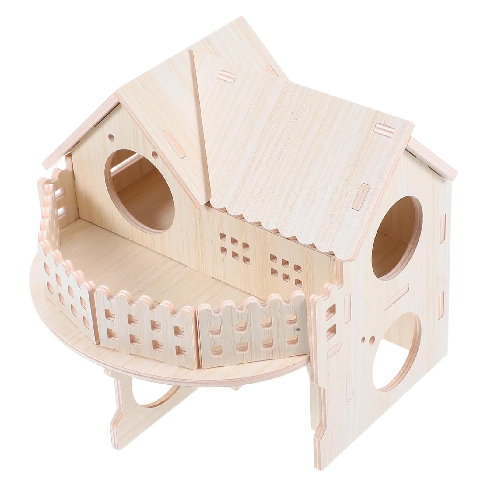 Hamster House, Hamster Hide, Hamster Hideout is Natural Living Space Suitable for Dwarf Hamsters, Sand Rats, rodents, And Squirrels, Durable Guinea Pig Hides for Indoor Use，Washable Corner House