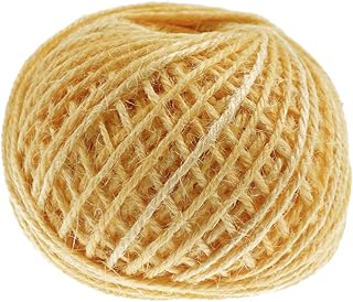 MAGICLULU 1 Roll Jute String Colored Twine Brown Tags Garden Twine Jute Twine Packing Jute Twine Roll Crafts Label Gift Paper Rope Tag Rope Household Paper Rope Jute Rope Clip Brown Twine