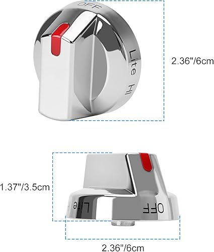 Miniatura 3 de onlyfire DG64-00473A Perillas de control de quemador de repuesto para estufas de gas para piezas de horno Samsung Range NX58H5600SS NX58J7750SS