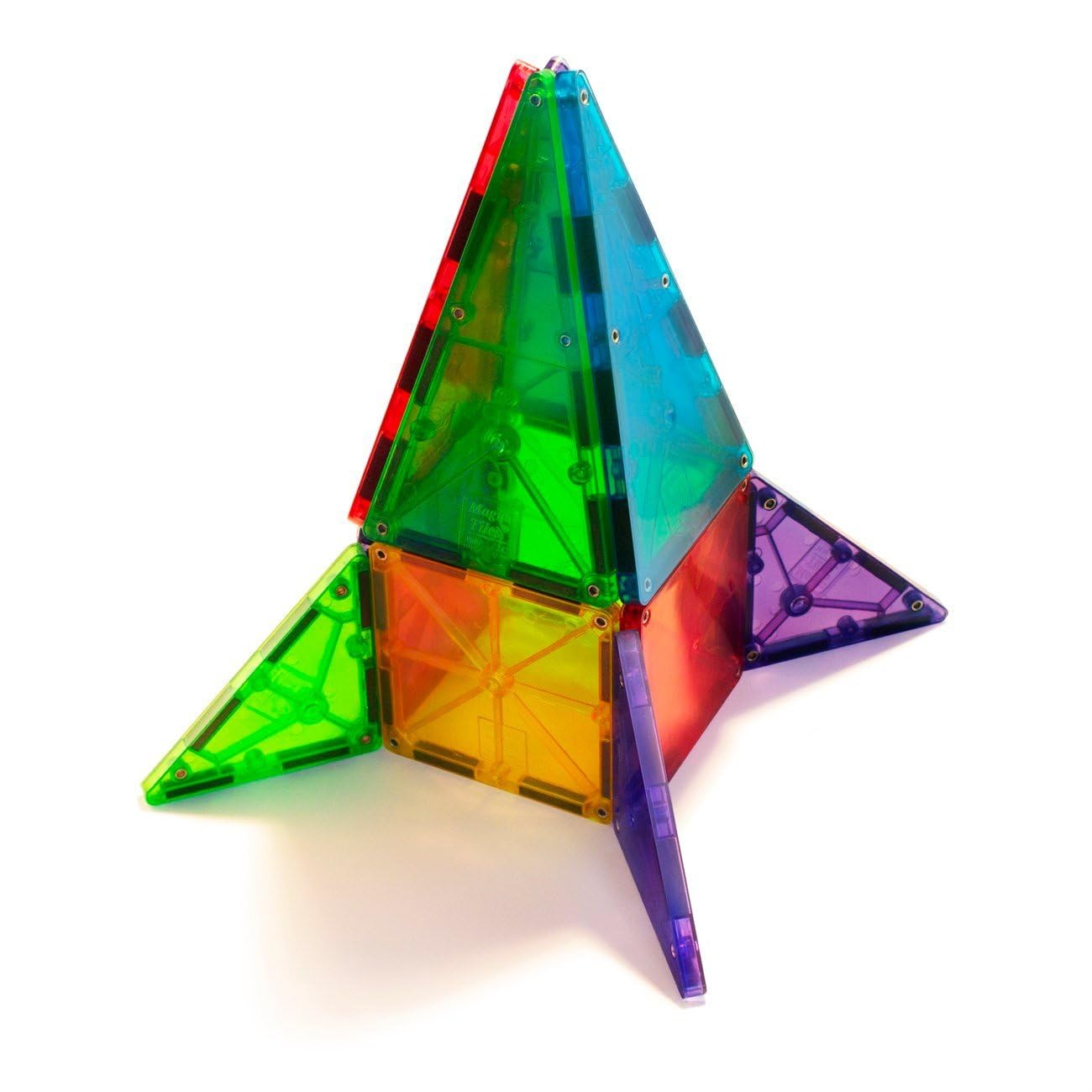 Valtech, mattoncini magnetici Magna-Tiles Clear Colors, confezione da 32 pezzi