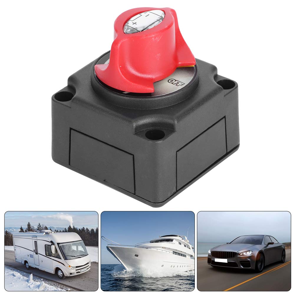 DC 12V 24V wyłącznik akumulatora główny izolator odcięcia zasilania wyłącznik przeciwwyciekowy do samochodu RV łódź obudowa z tworzywa ABS 300A prąd znamionowy 1000A prąd chwilowy