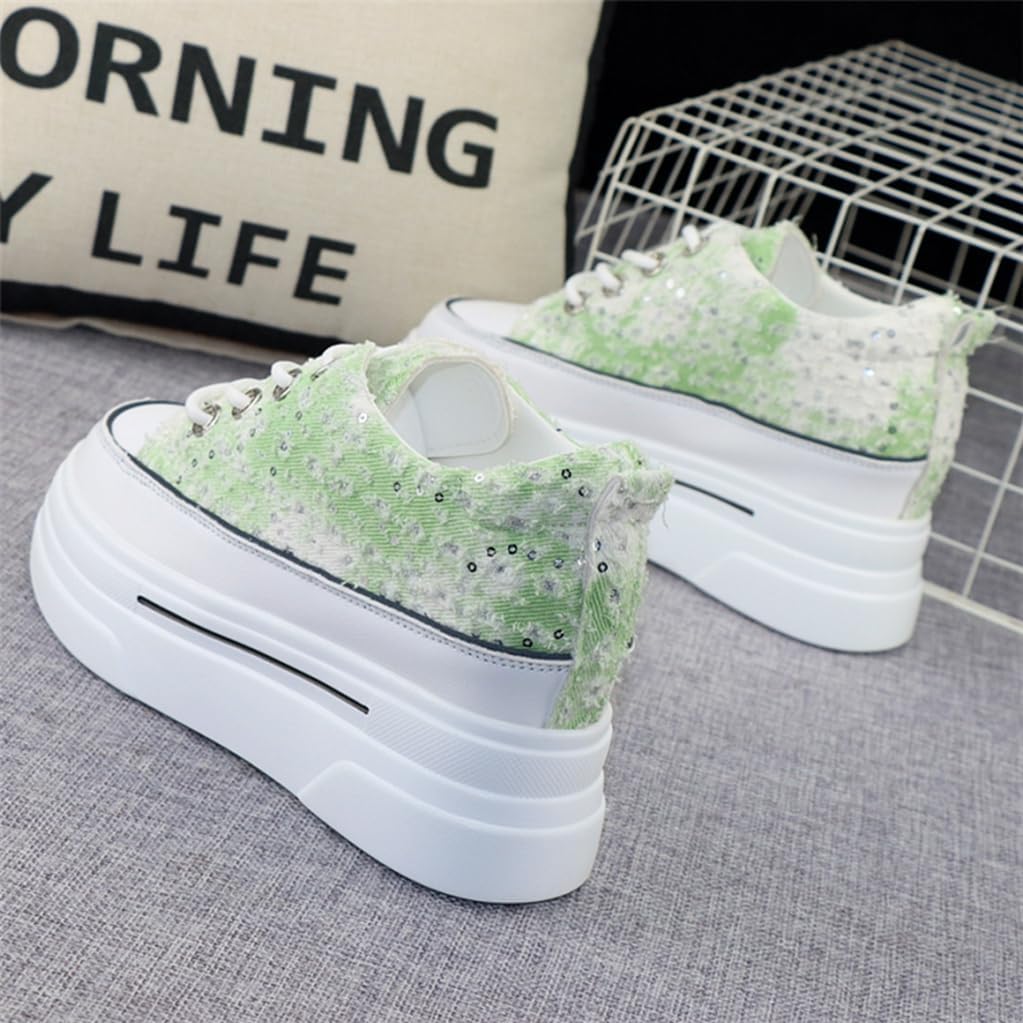 [TQAZQA] レディース インヒールスニーカー 厚底スニーカー シークレットシューズ 美脚 身長アップ カジュアル ハイヒール