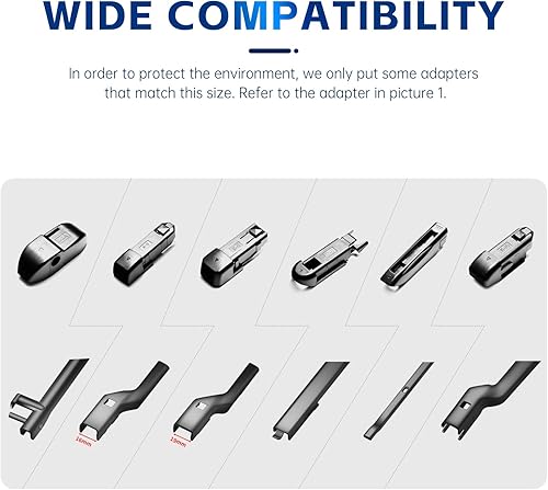 Miniatura 5 de Limpiaparabrisas de repuesto para Lexus GX460 2010-2023, Toyota Highlander 2008-2019 (juego de 3)
