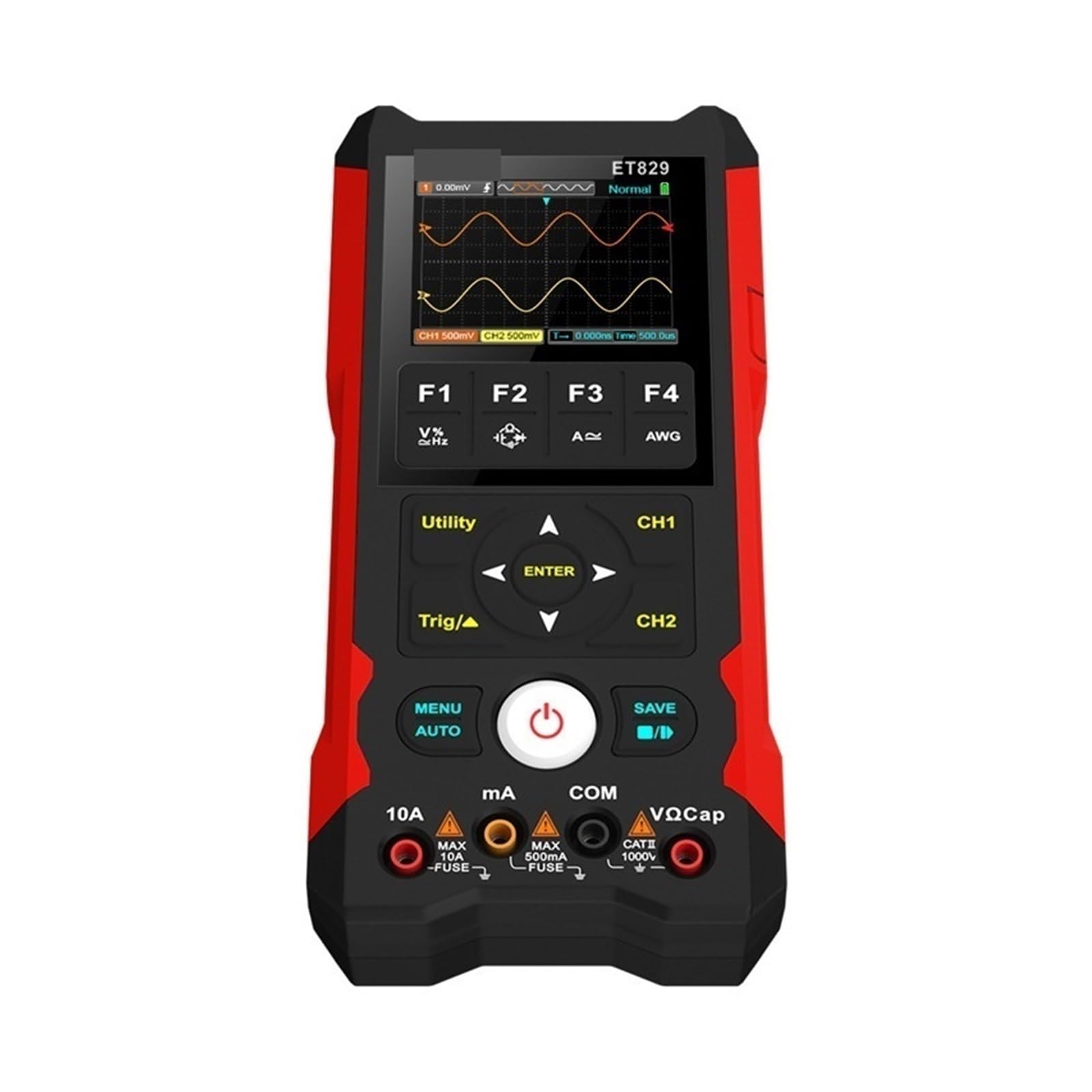 Osciloscopio De Mano 80 MHz Multímetro Generador Señal