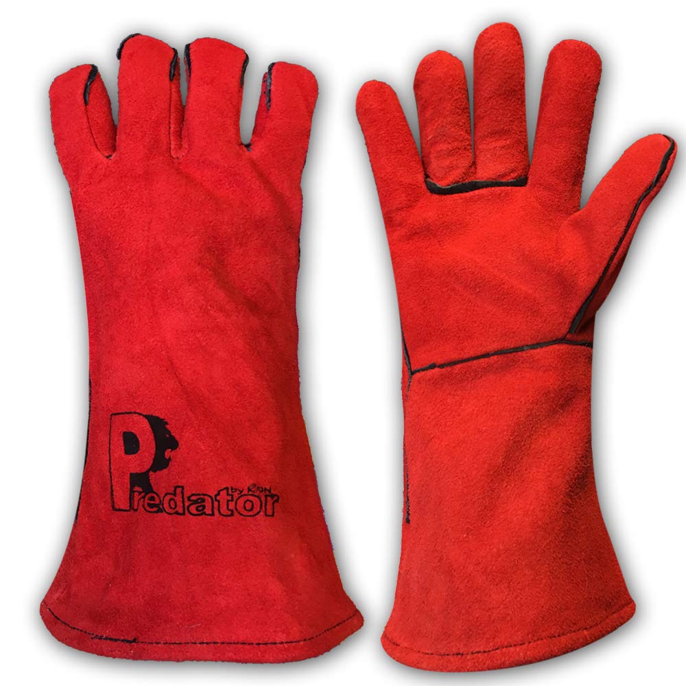 Predator By Ron Lightning Mig Gauntlet Welding Gloves