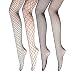 Women's Fishnet Stockings Tights - 3 to 6 Pack of Sexy Fishnets Bodystockings Pantyhose For Party, Dancing (Height: 5'0" - 5'8" / Weight: 100-180lbs, Black, Argyle Net, 4 Pairs)