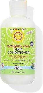 California Baby Eucalyptus Ease Hair Conditioner | 100% Plant-Based | Softens & Detangles | Eucalyptus Scent | Conditioner For Dry Hair | Allergy-Friendly | Baby Conditioner & Kids Conditioner | 251 mL / 8.5 oz.