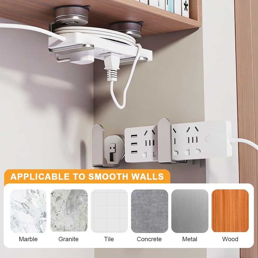 Suction Cup Hooks for Wreaths on Glass, Upgrade No-Drill Shower Hooks for Shower, Removable Reusable Stainless Steel Waterproof Suction Cup Hook for Bathroom, Kitchen, Window, Mirror (White, 6PCS)