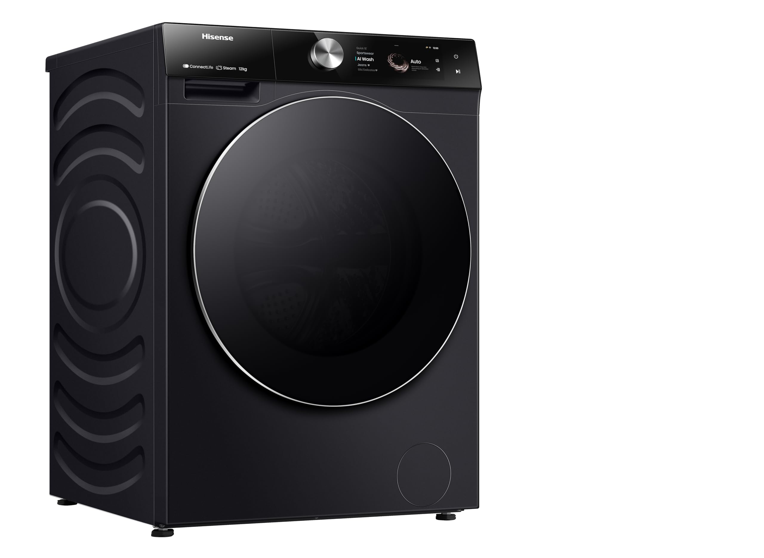 Lavatrice Hisense 20012513 WF7S1247BB Black