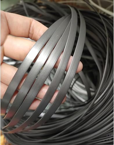 Miniatura 4 de Ratán de plástico plano de 0.276 x 0.047 in y 196 pies, material de repuesto de mimbre sintético redondo para silla de cesta, sofá, mesa, muebles, 28