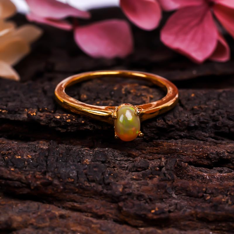 Bague opale de feu et quartz de l'Himalaya en argent de haute joaillerie