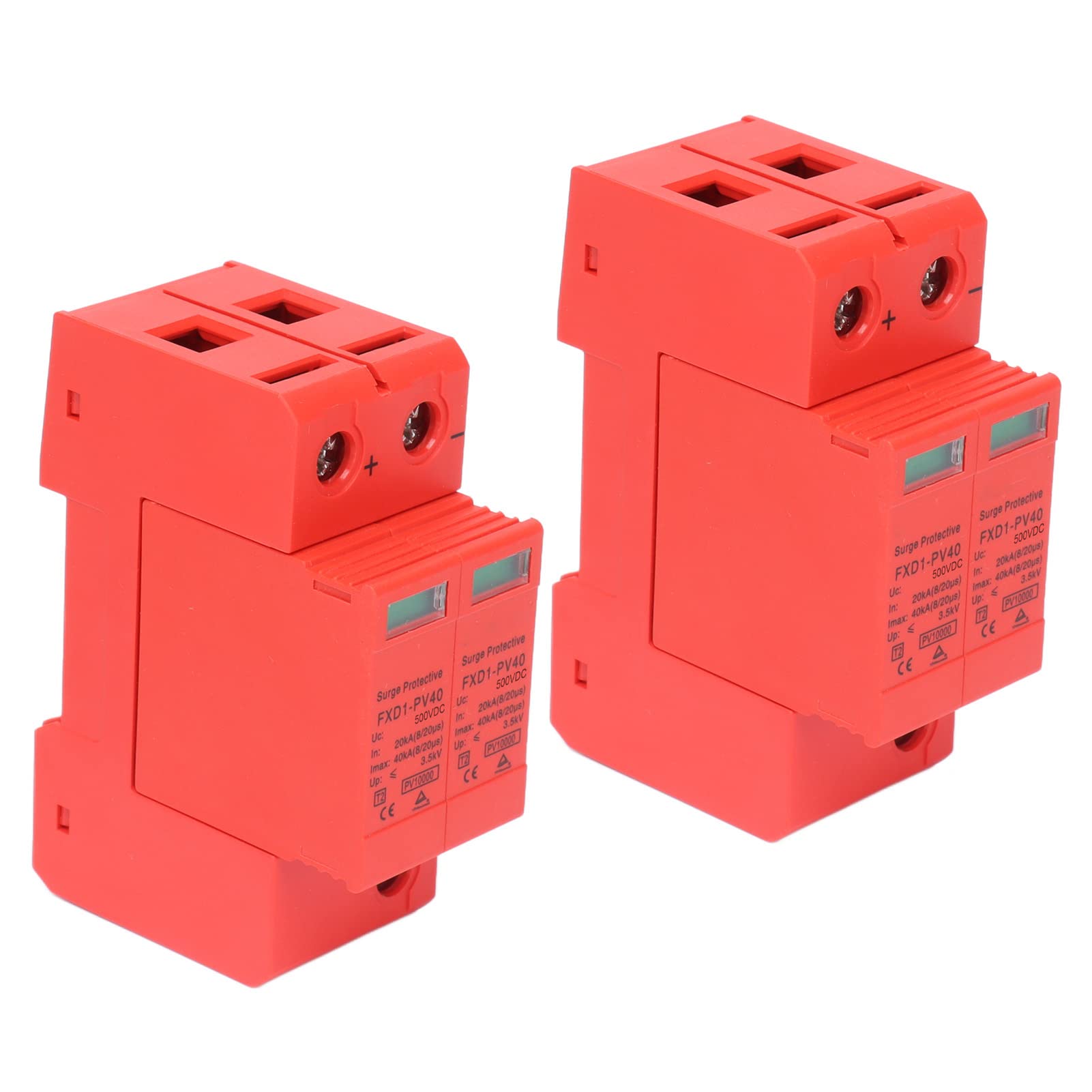 FXD1-PV40 Dispositivo di Protezione Contro le Sovratensioni CC 2P 40KA Dispositivo di Protezione Dai Fulmini per Sistemi Solari, CC 1000 V/750 V/500 V con Funzione di Segnale