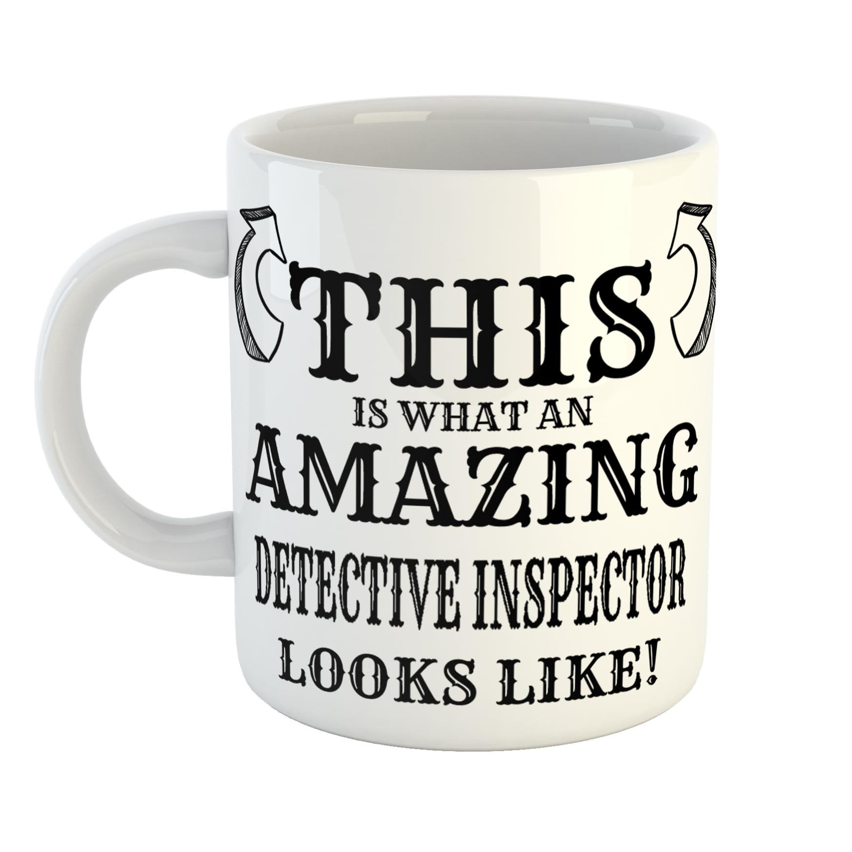 Just The Shirt This is What an Amazing Detective Inspector Looks Like Mug, Stocking Filler Gift, 11 oz Ceramic Mug