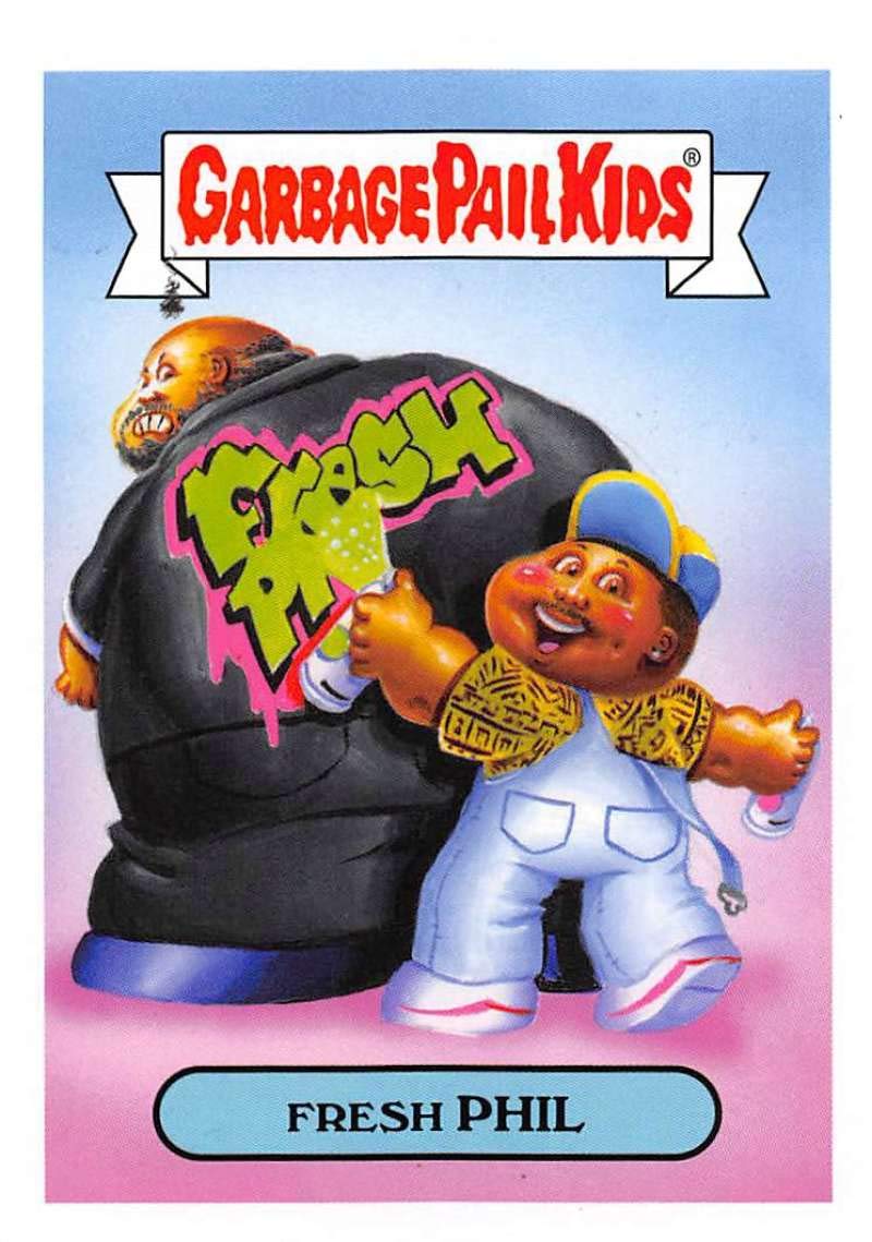 2019 Garbage Pail Kids We Hate the '90s TV Sticker #7b FRESH PHIL Sticker Trading Card