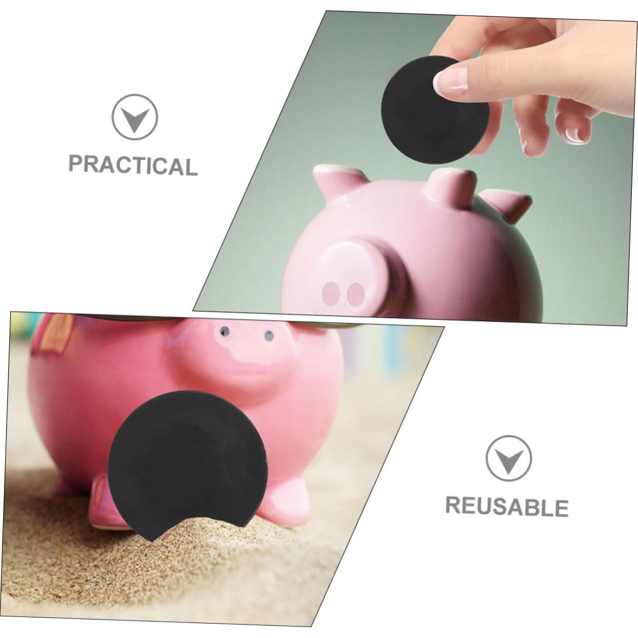10 PZ TAPPO per salvadanaio tappo bambole in gesso tappi da pavimento rotondi EUR 5,48 - PicClick IT