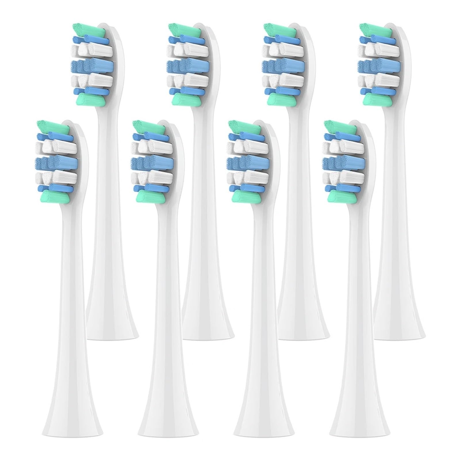 Testine, Compatibile Con Philips, HX4100 7500 9500 | 1100 2100 4100 4300 5100 5300 6100 6500 7000 7300 9000 9300 9700 9750 9900 C1 C2 C3 D12(White-8 Pcs)