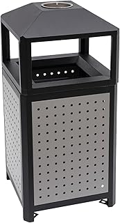 15 Gallons Commercial Waste Container, Office Trash Can Outdoor Trash Can, Garbage Enclosure, Trash Can Cabinet. for Conference Rooms, Banquet Halls, Restaurants, Hotel Lobbies (with Ashtrays)