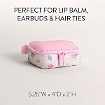 Itzy Ritzy Packing Cubes for Travel – Set of 3 Packing Cubes or Travel Organizers; Each Cube Features a Mesh Top, Double Zippers and a Fabric Handle (Ribbons & Roses)