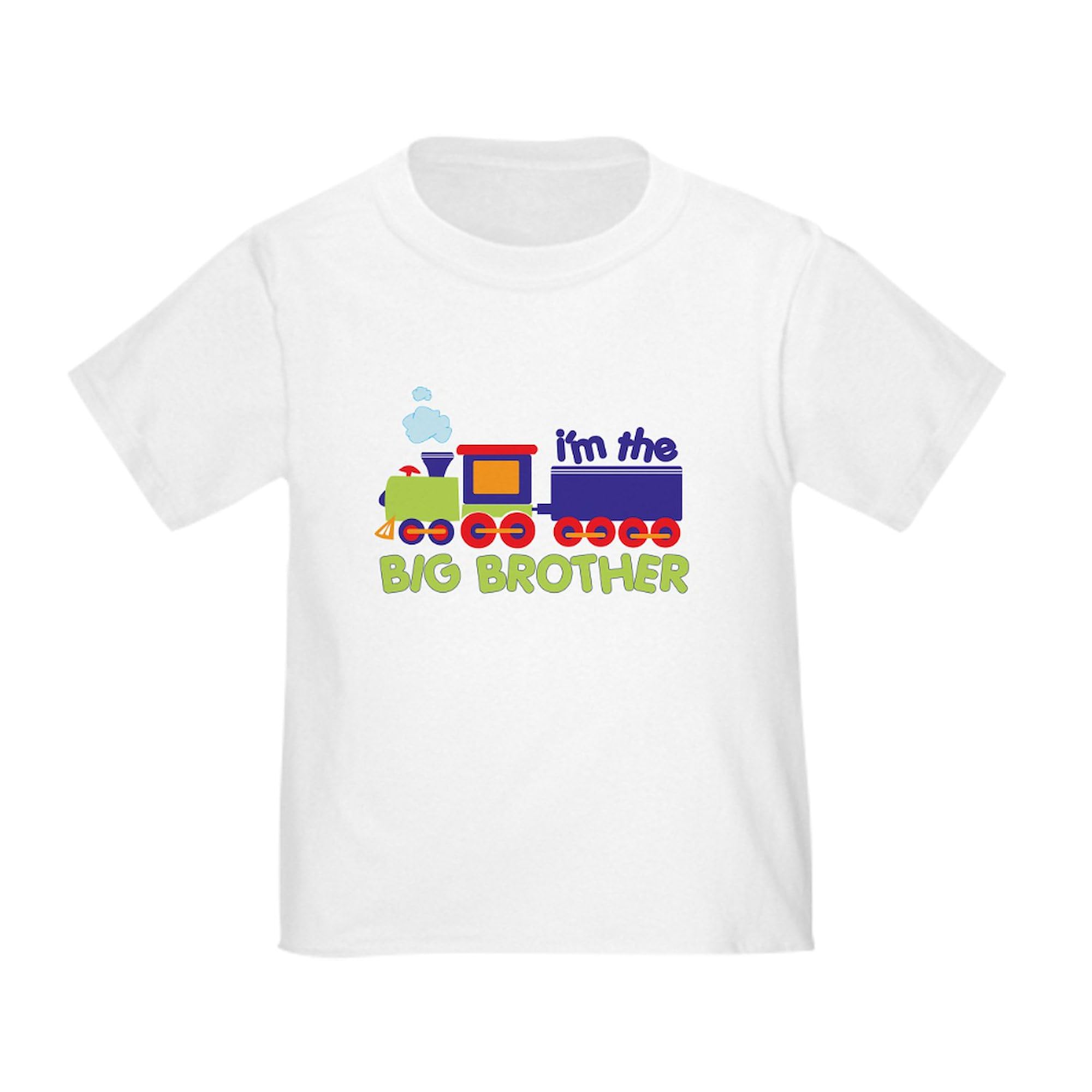 CafePress I'm The Big Brother Train Toddler T Shirt Toddler Graphic Tee, 100% Cotton White
