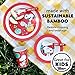 Peanuts Snoopy Fun Times 5-Piece Bamboo Melamine Dinnerware Set For Kids - Red