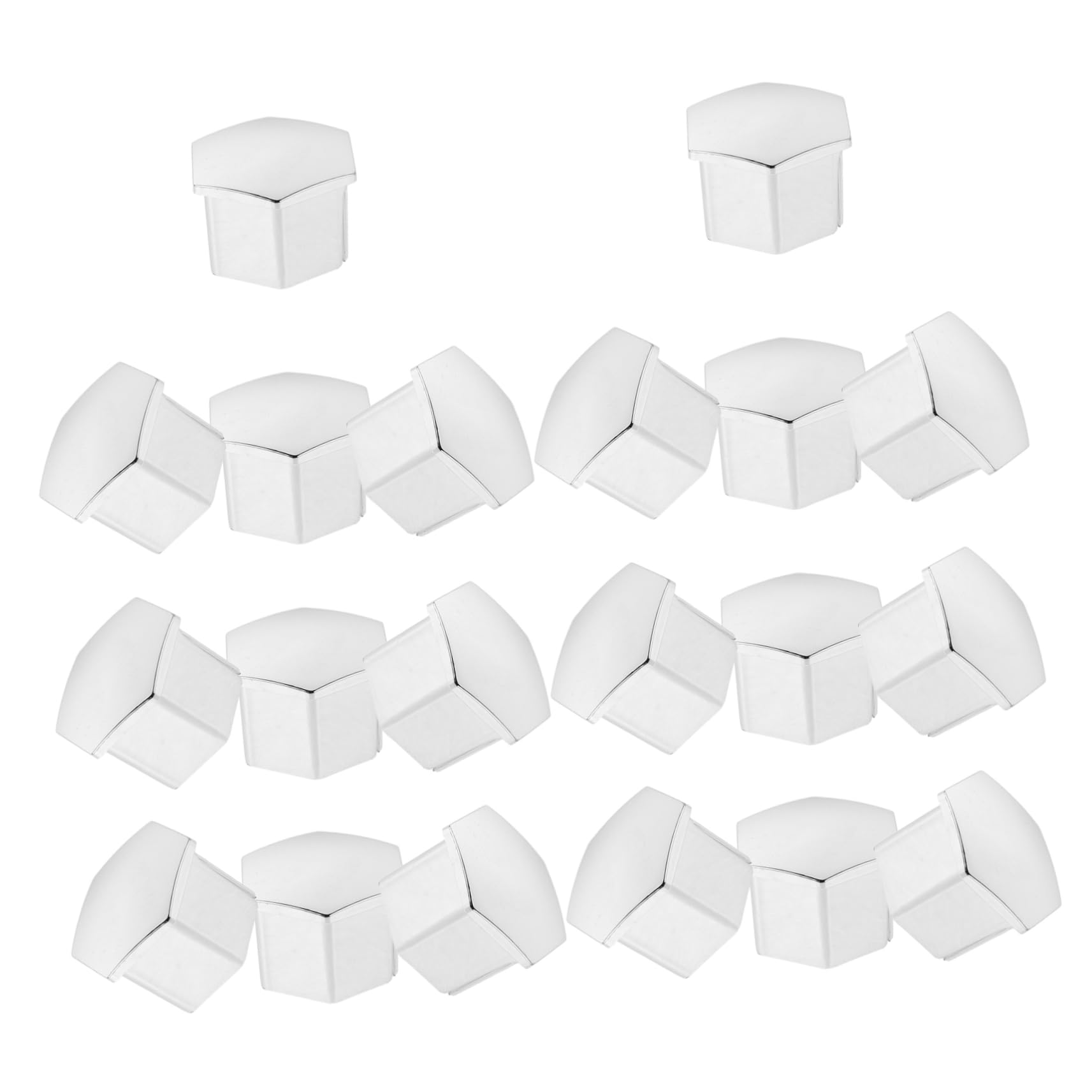 Alipis 20 Pcs Car Wheel Nut Caps Electroplated Hexagonal Design for Fit Durable Protection Against Debris Stylish Upgrade for All Vehicle Models