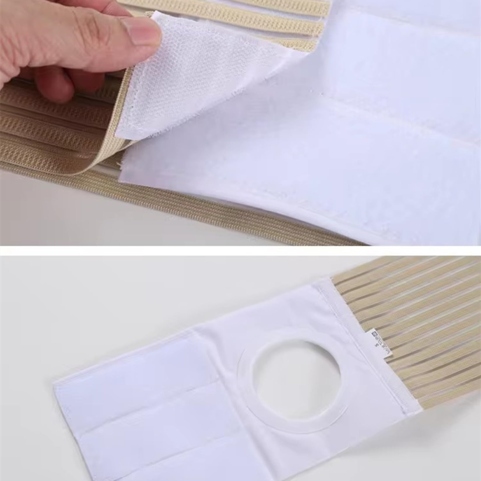 Cinturón de ostomía transpirable para hombres o mujeres, cinturón de soporte para hernia, faja abdominal para pacientes con colostomía para evitar la apertura del estoma de hernia parastomal (S)
