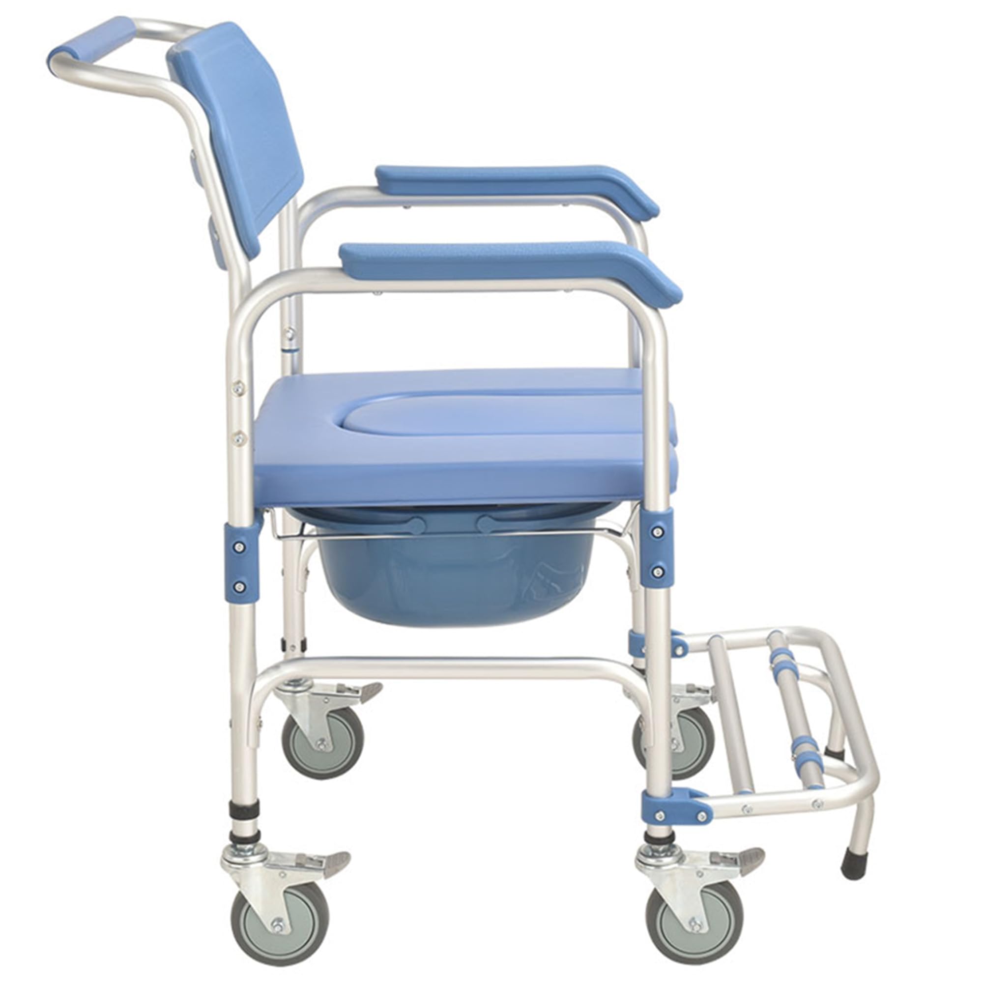 SEDIA A ROTELLE COMODA BLU