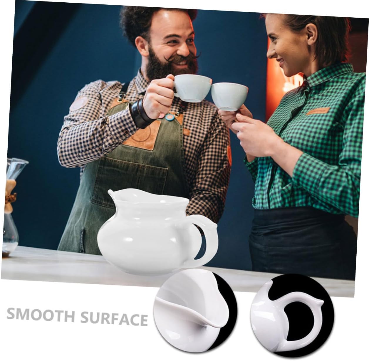 2pcs Ceramic Gravy Dispenser Sauce Boat Handle for Kitchen Use Practical and Elegant for Sauces and Dressings Safe and Sturdy Design