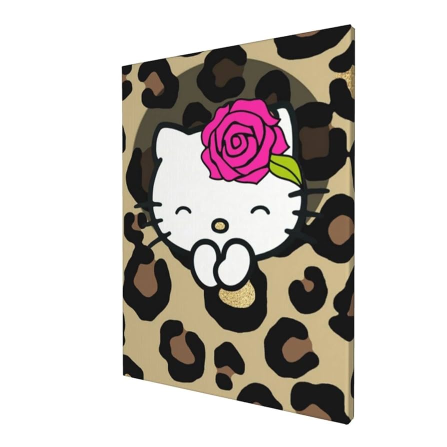 ハローキティ ウォールポケット 壁掛け ヒョウ柄 レオパード 希少‼️ Hello Kitty‪‪❤︎‬ ‬ウォールポケット♡♡ヒョウ柄