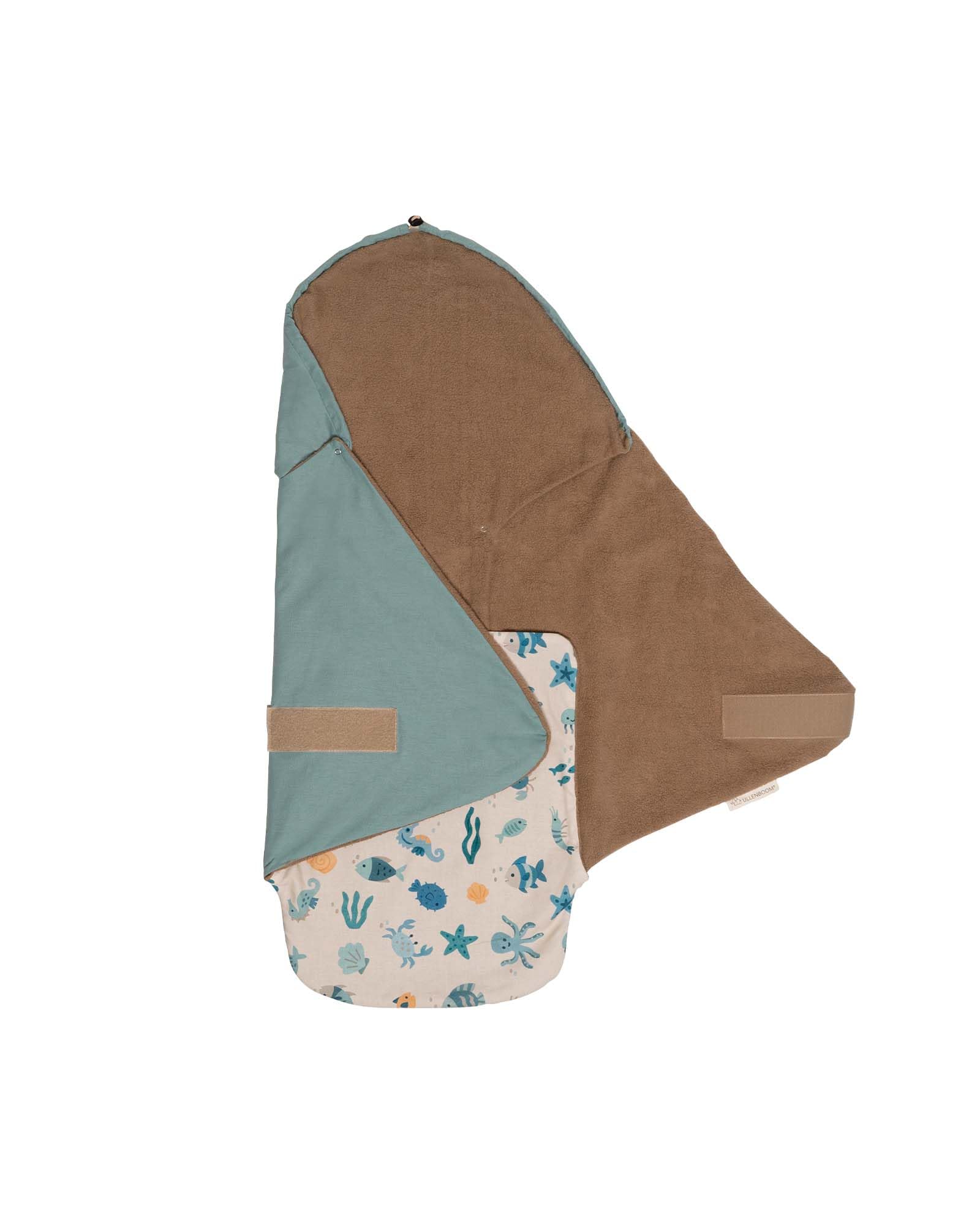 ULLENBOOM Einschlagdecke Babyschale Sommer – OEKO-TEX Materialien, Made in EU – Leichte Babydecke für Frühling & Sommer - Für Kindersitz, Kinderwagen & Buggy, 0-9 Monate (0,5 TOG)