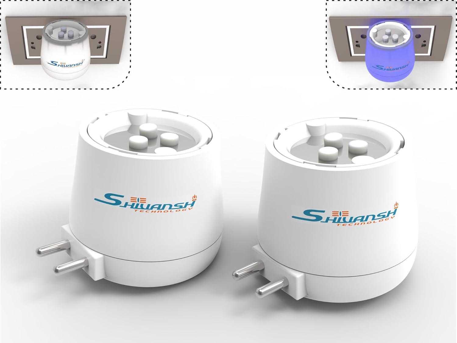 SHIVANSH TECHNOLOGY® Kapoor Dani Electrical Camphor Diffuser Burner | Aroma Diffuser for Home Electric, Essential Oil Diffuser with Night Lamp (White Light & Blue Light) SHIVANSH TECHNOLOGY® Kapoor Dani Electrical Camphor Diffuser Burner | Aroma Diffuser for Home Electric, Essential Oil Diffuser with Night Lamp (White Light & Blue Light)