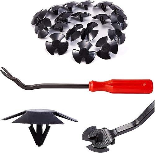 FEBRYTOLD Clips de retención de aislamiento para capó - 40 retenedores de aislamiento para Jeep Chrysler Dodge Ram Reemplazo OEM 487883AA LH LHS