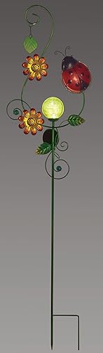 Miniatura 3 de Sunset Vista Designs Colección Estaca solar para jardín, mariquita, 48 x 12.2 x 3.15 pulgadas