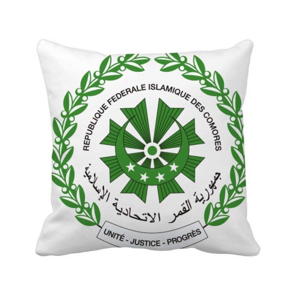 Coussin Moroni Comores emblème national une idée cadeau maison chaleureuse