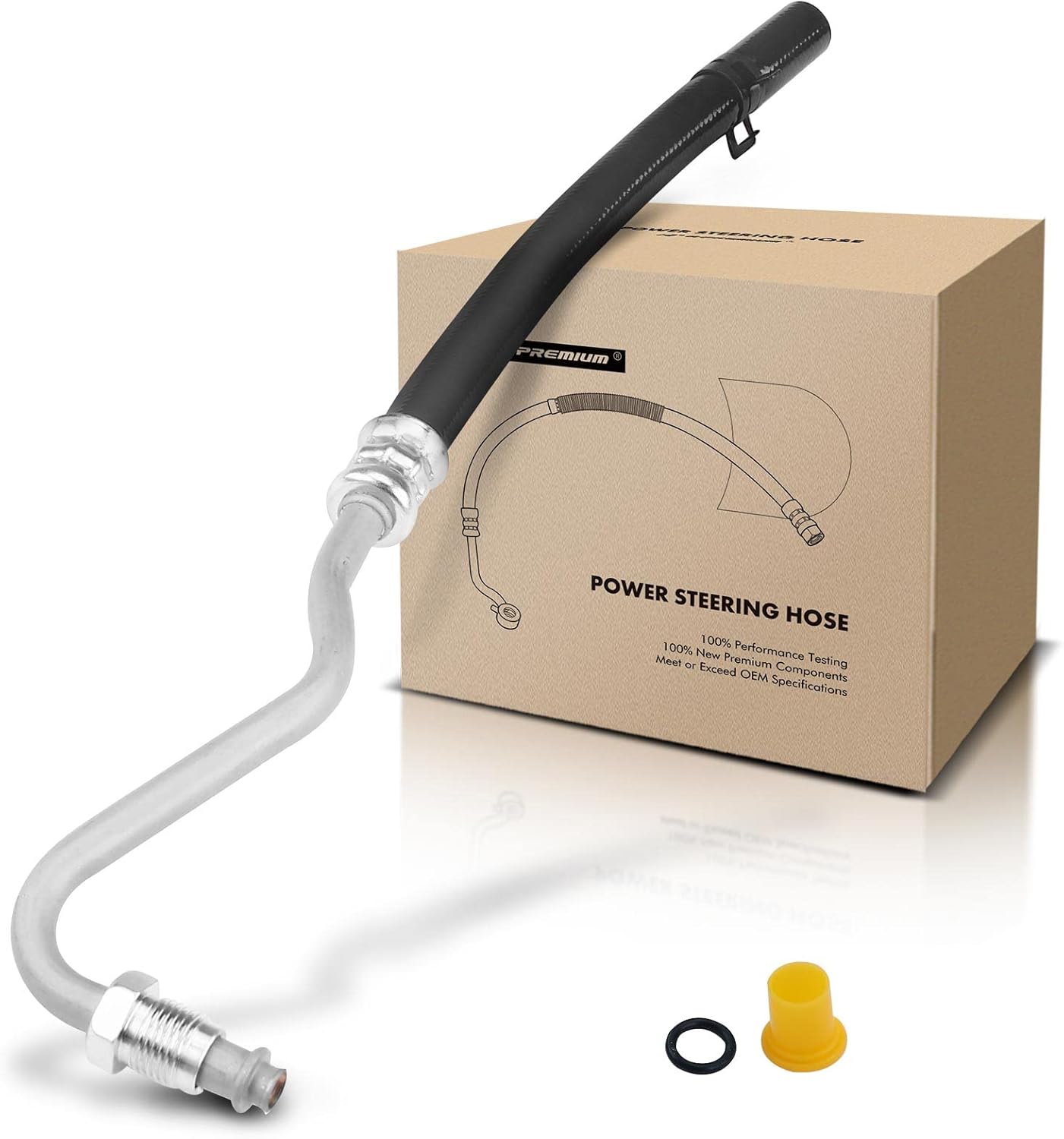 A-Premium Power Steering Return Line Hose Assembly Compatible with Chevrolet Express 3500 GMC Savana 3500 1996-2002 Gear To Cooler