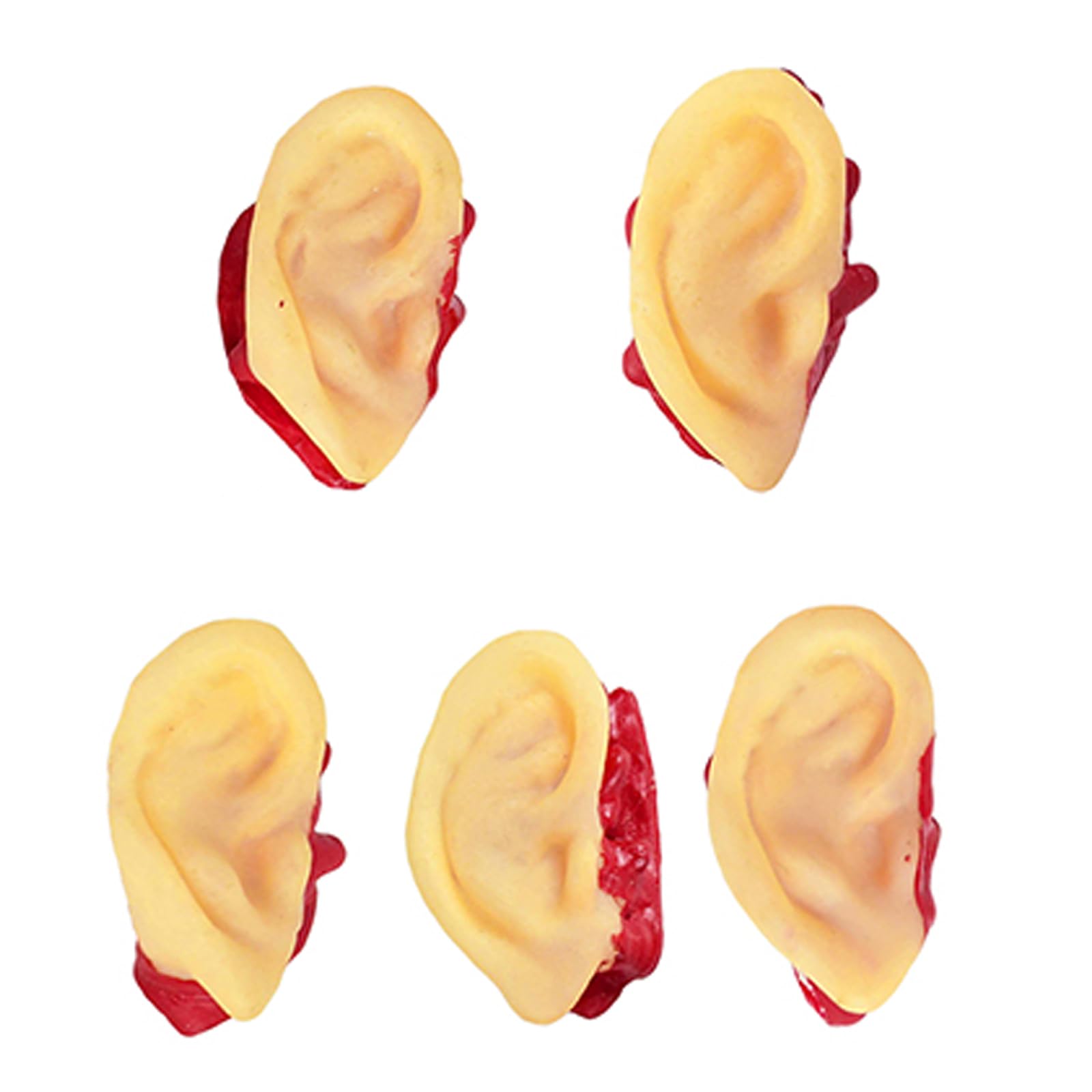 oringnat Halloween Organ Props Halloween Decor Bloody Human Organs Fake Severed Ears Dead Horror Props
