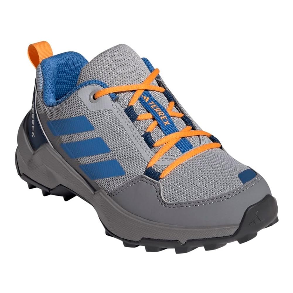 adidas Unisex Kinder Terrex Ax4S Hiking Kids Shoes, Grey Two/Glow Blue/Grey Three, 38 EU