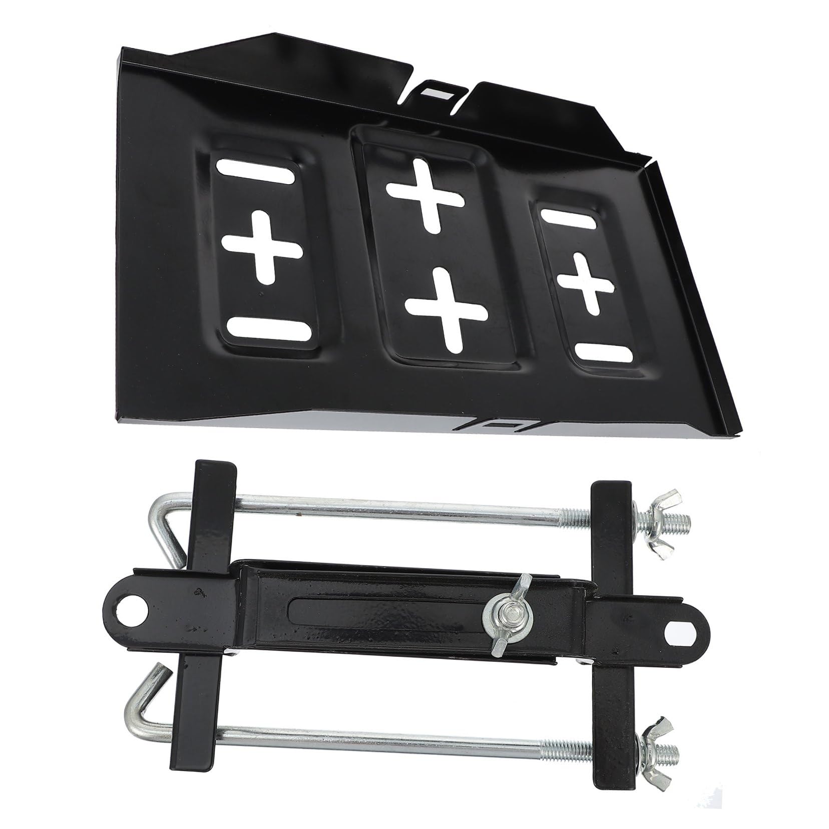 Support de Batterie Automobile Kit de Support Rangement pour Batterie de Voiture Fixation Voiture de Fixation