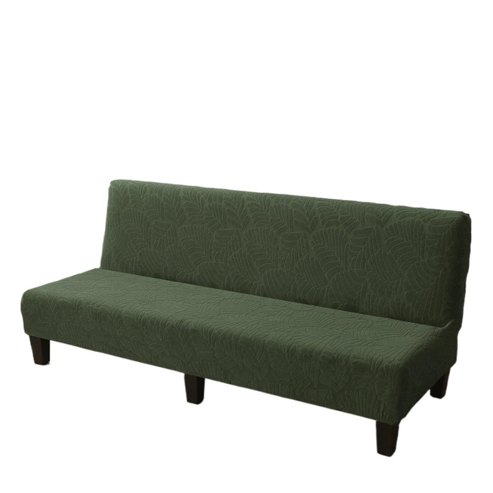 GCYEIDMA Armless Sofa Slipcover Armless Sofa Bed Cover Stretch Protector Spandex Jacquard Fabric Covers(Color 4,M)