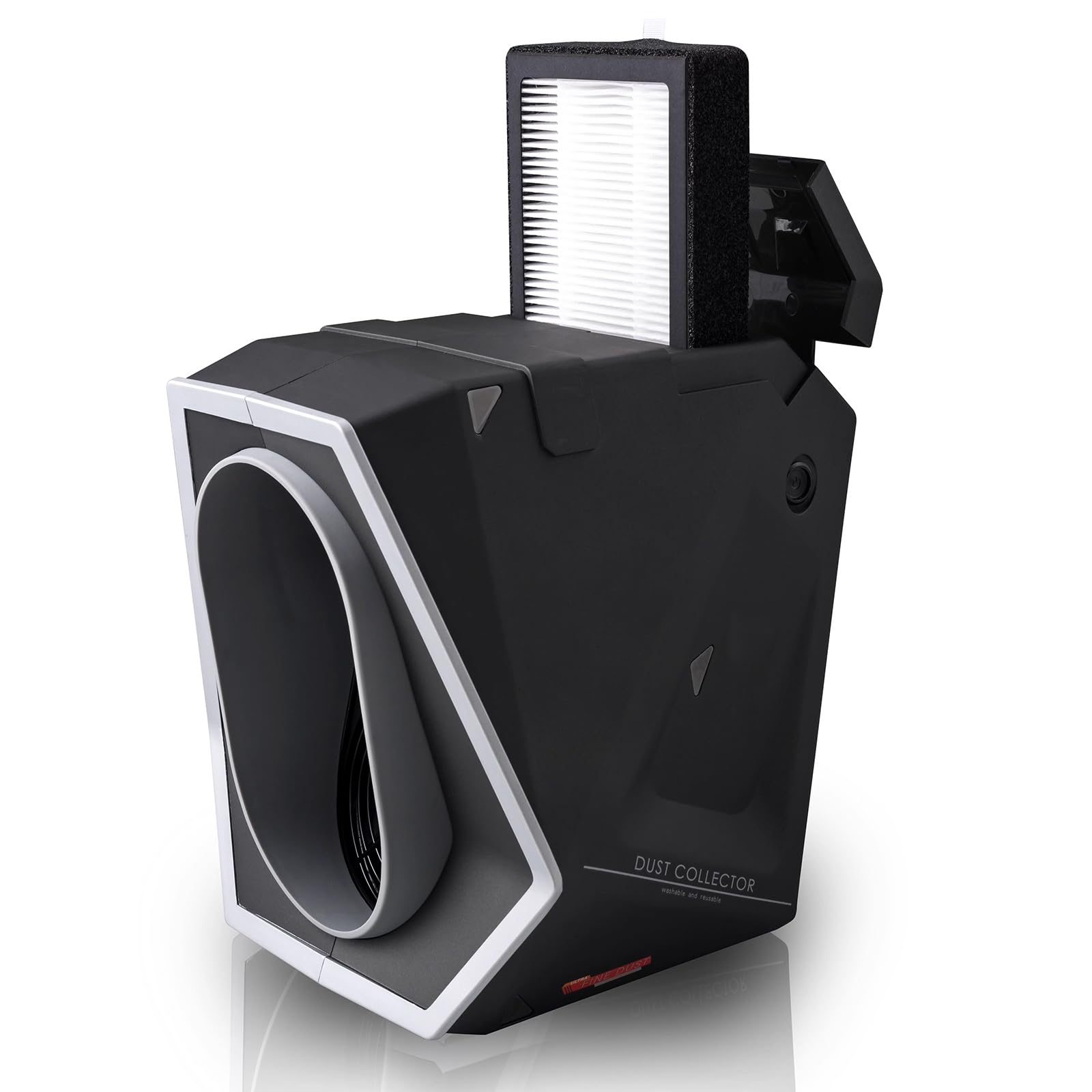 Aspiratore di Polveri per Lucidatura da Laboratorio, Box di Aspirazione Portatile, con Filtri Riutilizzabili, Interruttore di velocità Continuo, Bassa Rumorosità 50 Db, per Levigatura