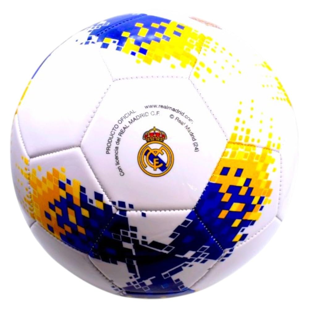 Real Madrid Balón pequeño diseño pixelado Talla 1 Oficial