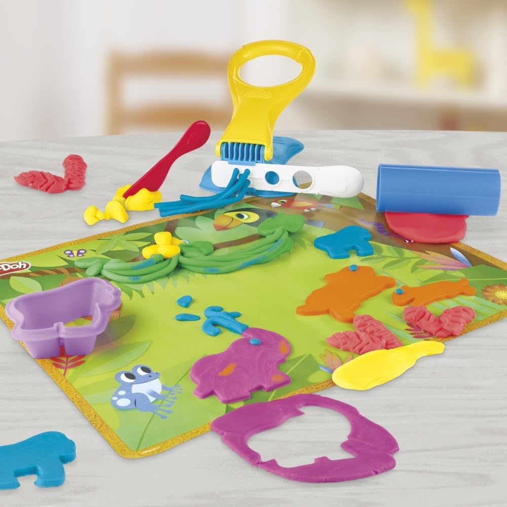 Play-Doh Activity Case, 16 Tools, 3 Playmats, 6 Colors, Arts and Crafts for Kids, Preschool Toys for 2 Year Old Boys and Girls and Up