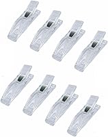 Vista 5 de 12 clips para persianas de papel plisadas, clips de plástico transparente para ventanas temporales para persianas que sujetan cortinas