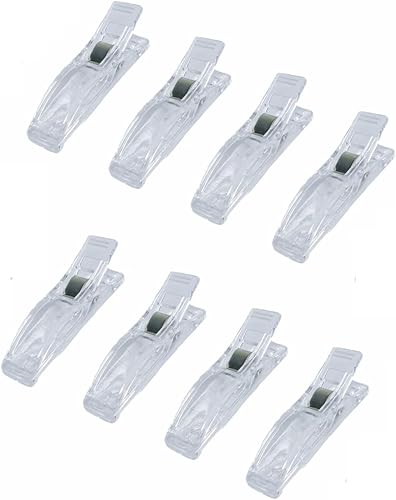 Miniatura 5 de 12 clips para persianas de papel plisadas, clips de plástico transparente para ventanas temporales para persianas que sujetan cortinas