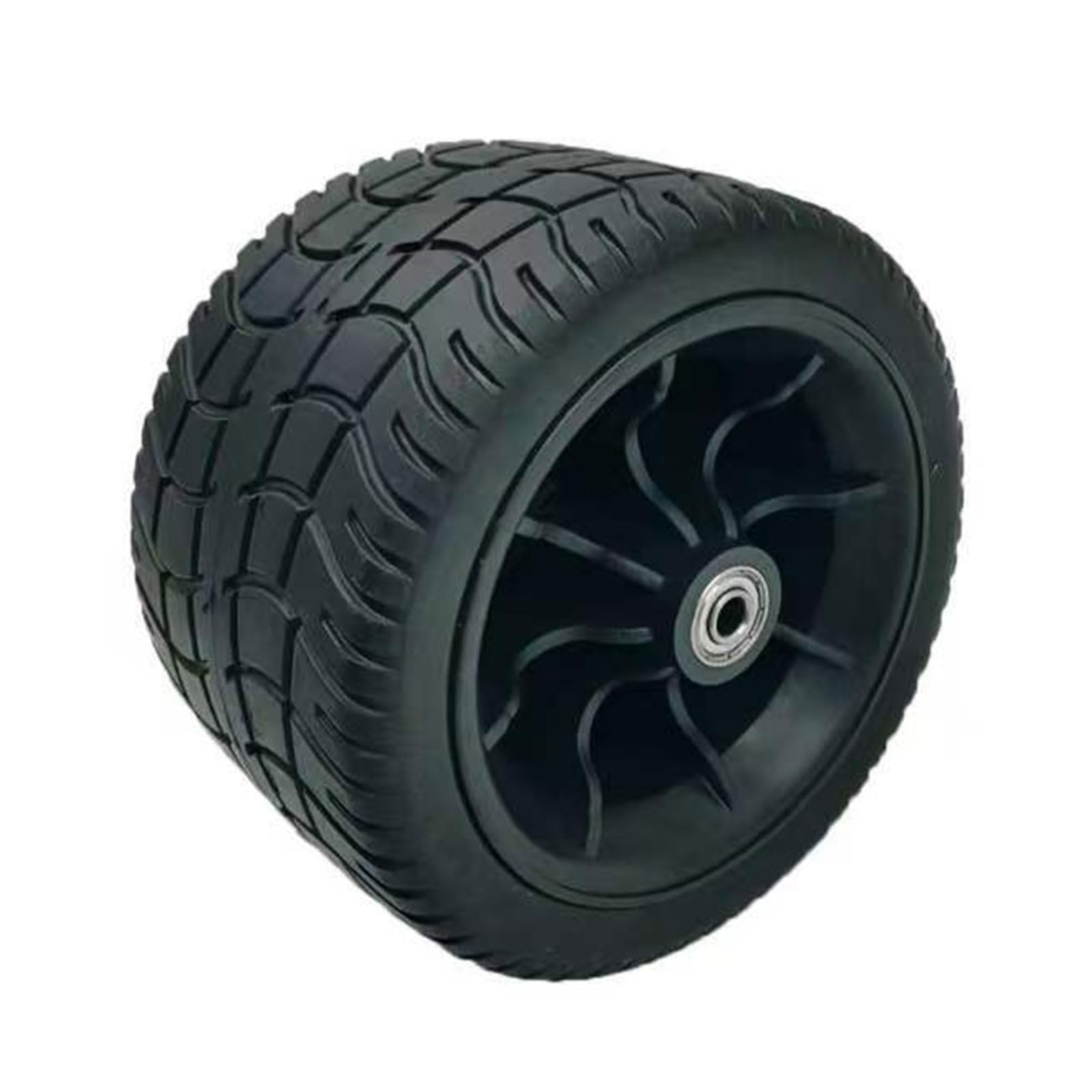 Duty 7Inch Rubber Caster Wheel with Bearing Suitable for Foldable Wagons Air Compressor Lawnmower Mobility Solution Lawnmower Wheel with Bearing